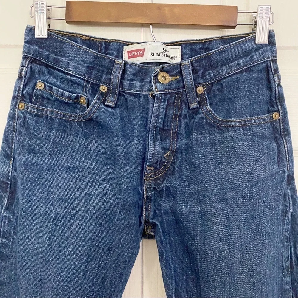 Levi's Boys 514 Straight Leg Denim Blue Jeans